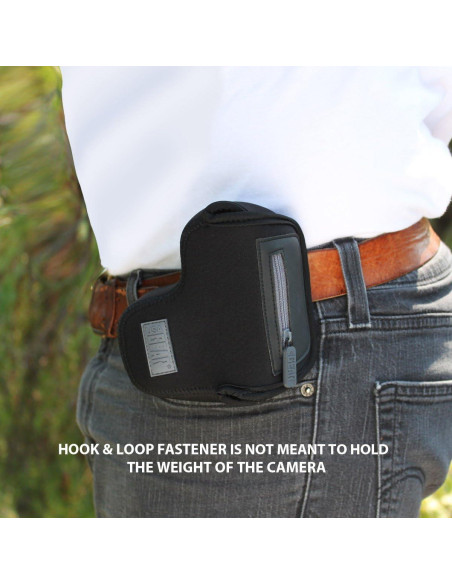 Funda Compacta para Cámara USA GEAR Neopreno Negro 11.43x10.8cm