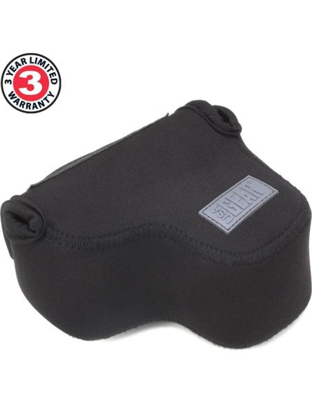 Funda Compacta para Cámara USA GEAR Neopreno Negro 11.43x10.8cm