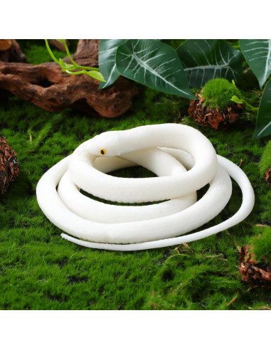 Serpiente de Goma Realista TOYANDONA 120 cm para Halloween