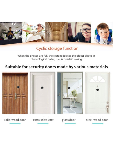 Visor de Puerta Digital 3" Digitsea con Batería 1200mAh