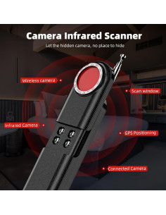 Detector de Cámara Oculta Aroeally T01 - 5 Niveles Sensibilidad 2