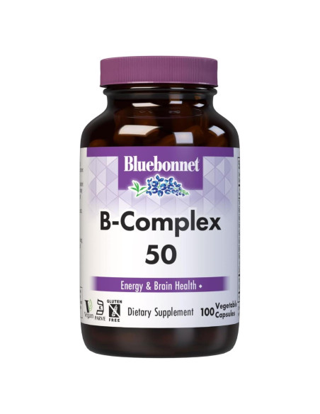 Complejo de Vitaminas B Bluebonnet 100 Cápsulas Veganas