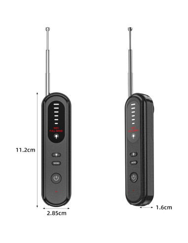Detector de Cámara Oculta Aroeally T01 - 5 Niveles Sensibilidad