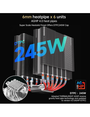 Cooler de CPU Thermalright Peerless Assassin 120 Digital 1850RPM