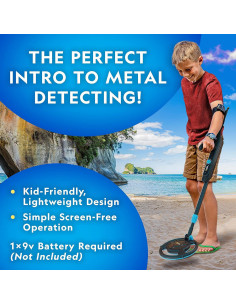 Detector de Metales para Niños National Geographic 7.4" Impermeable 2