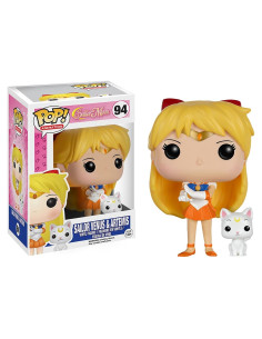 Figura Funko POP Sailor Moon: Sailor Venus con Artemis 9.5cm