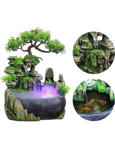 Fuente de Mesa JOINDATAT Zen Iluminada 1.34 kg 25.4x20.3x22.9 cm