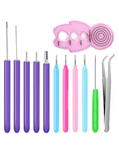 Juego de 12 Herramientas de Quilling Zanyu - Multicolor