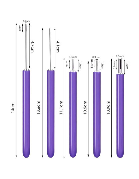 Juego de 12 Herramientas de Quilling Zanyu - Multicolor