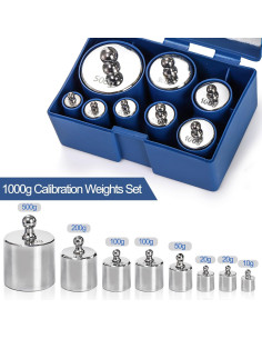 Kit de Pesas de Calibración Bekith 1000g con Estuche 2