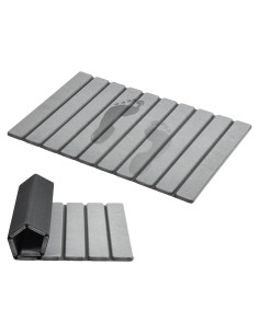 Alfombrilla de Baño Plegable AWW Diatomácea 60x39cm Gris