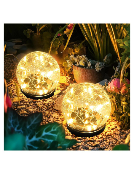 Luces Solares Exteriores PATIOPIA 2 Paquete Blanco Cálido