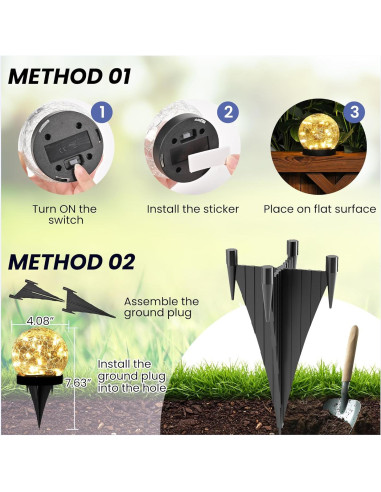 Luces Solares Exteriores PATIOPIA 2 Paquete Blanco Cálido