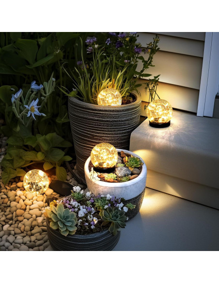 Luces Solares Exteriores PATIOPIA 2 Paquete Blanco Cálido