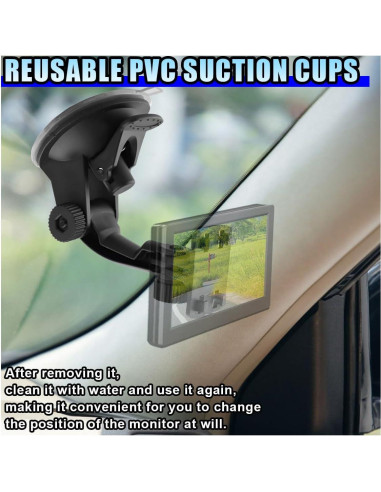 Soporte de Monitor de Cámara de Respaldo DUSCOKE 2PCS Ajustable