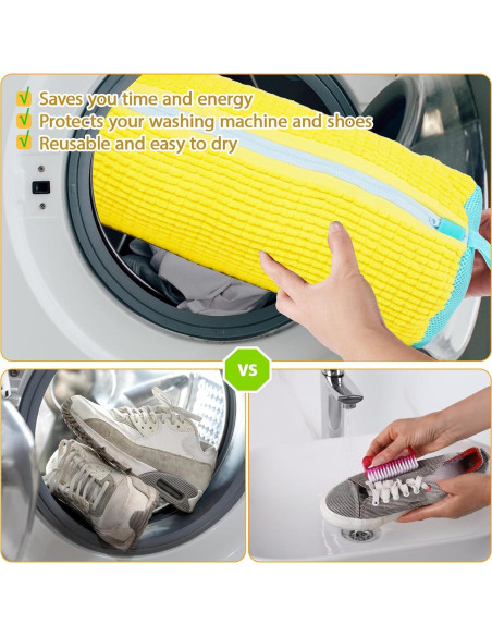 Bolsa de Lavado de Zapatos KRYVONTA 2 Piezas 38.9x18.5cm