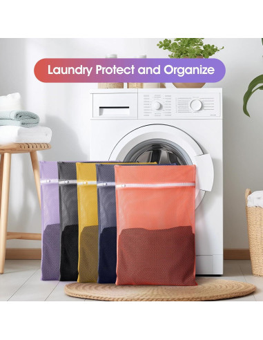 5 Bolsas de Malla OKAKA para Ropa Delicada 50.8x35.6 cm