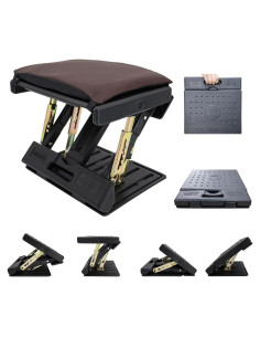 Reposapiés Ajustable OShuKang Plegable 32x32 cm Marrón