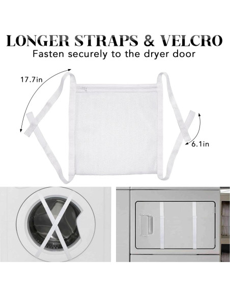 Paquete de 2 bolsas secadoras AYZTKUX 41.4x41.4 cm malla
