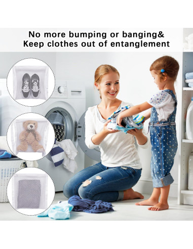 Paquete de 2 bolsas secadoras AYZTKUX 41.4x41.4 cm malla