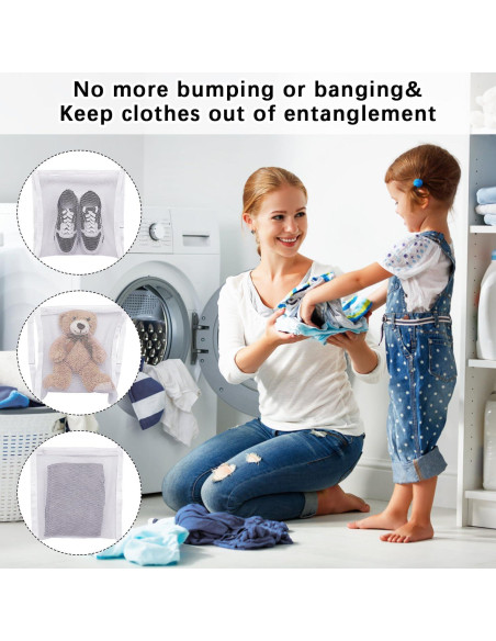 Paquete de 2 bolsas secadoras AYZTKUX 41.4x41.4 cm malla