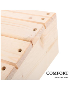 Taburete de Apoyo para Pies Angoily Madera 30x20 cm Ergonomico 2