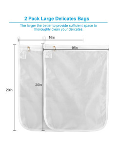 Bolsas de Lavandería GOGOODA 2 Piezas Malla Fina 50.8x40.6cm 2