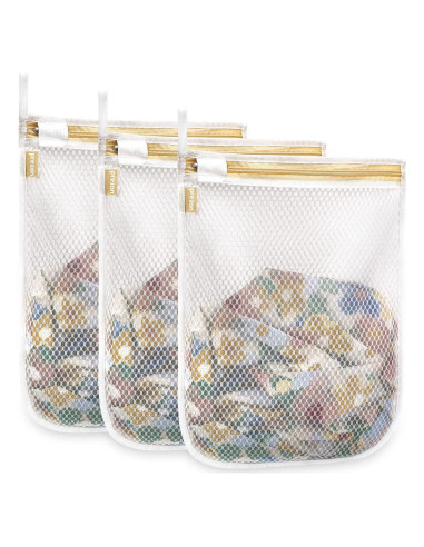 Bolsas de Lavandería de Malla Prezon 30x40 cm - 3 Pcs