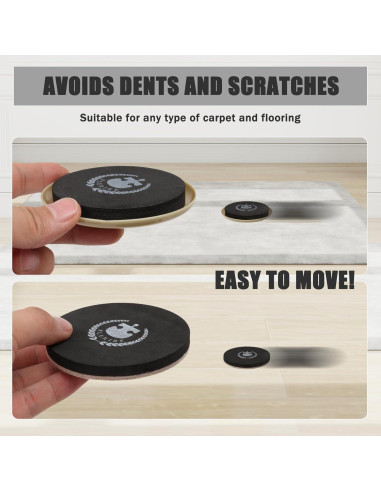 Kit de Deslizadores de Muebles Redondos 16 Piezas EVA