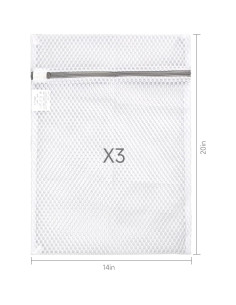 Bolsas de Lavandería de Malla GOGOODA - 3 Medianas Cuadradas 2