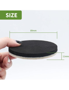 Deslizadores de Muebles de Fieltro COVERCORNER 8 PCS 8.89 cm 2