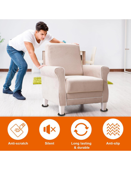 Deslizadores de Muebles Ninsula 10 Piezas 8.89 cm Reutilizables Deslizadores de Muebles Ninsula 10 Piezas 8.89 cm Reutilizables