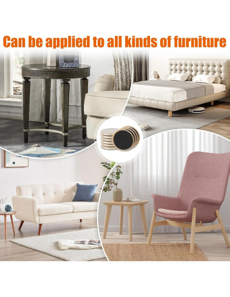 Deslizadores de Muebles Ninsula 10 Piezas 8.89 cm Reutilizables Deslizadores de Muebles Ninsula 10 Piezas 8.89 cm Reutilizables