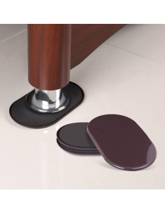 Deslizadores de Muebles Ezprotekt 8 Piezas 24.1x14.6cm Reutilizables 2
