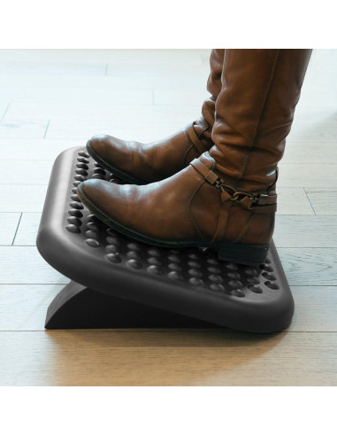 Reposapiés Ergonómico Navaris Ajustable 0-15 para Oficina