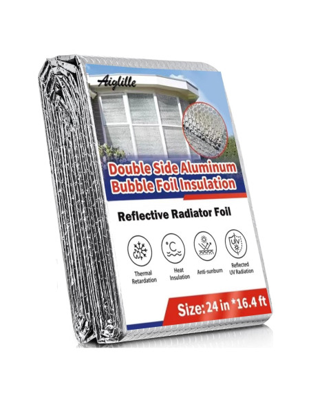 Aislante Reflectante Aiglille 61 cm x 5 m Doble Burbuja