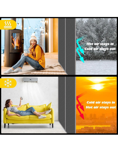 Cortina de Puerta Aislante Magnética TORRAMI 81.3x203.2cm