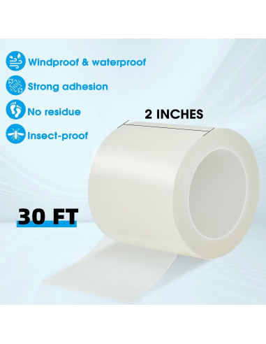 Cinta de Sellado Transparente AosFero 5 cm x 9 m Aislamiento