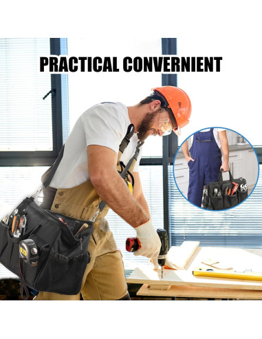 Bolsa de Herramientas KIPHCA 16" Impermeable 15 Compartimentos