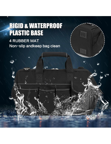 Bolsa de Herramientas KIPHCA 16" Impermeable 15 Compartimentos