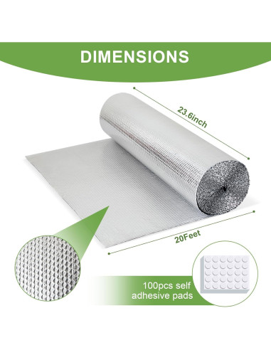 Kit Aislamiento Ventanas Aukivon 60cm x 6.1m Reflectante