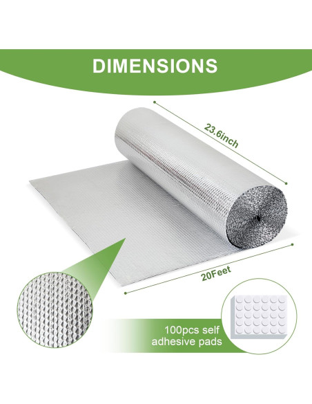 Kit Aislamiento Ventanas Aukivon 60cm x 6.1m Reflectante