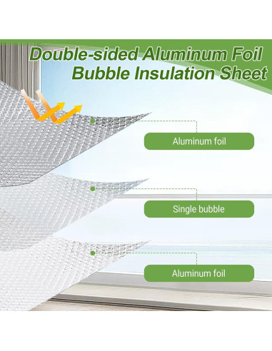 Kit Aislamiento Ventanas Aukivon 60cm x 6.1m Reflectante