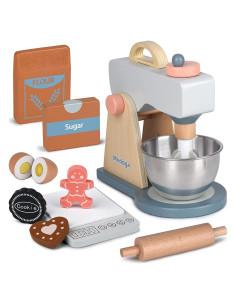 Juego de Accesorios de Cocina de Madera Medoga - Mezclador Infantil