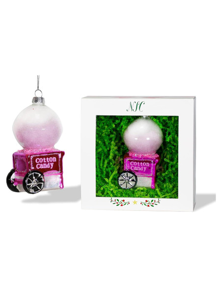 Adorno de Vidrio Máquina de Algodón de Azúcar North Star 6.35x11.43cm