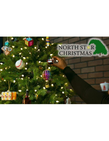 Adorno de Vidrio Máquina de Algodón de Azúcar North Star 6.35x11.43cm