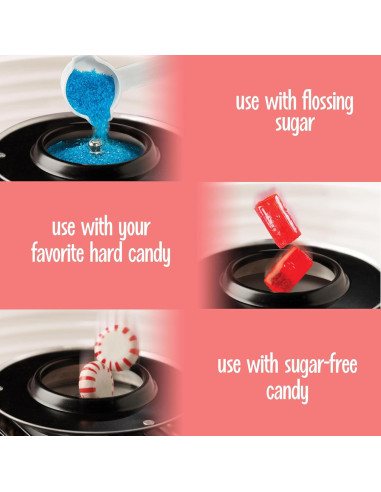 Máquina de Algodón de Azúcar Nostalgia Retro - Rojo, 1.61 kg