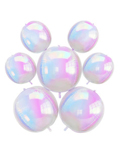 Globos 4D Iridiscentes Froova 56 cm y 25 cm Holográficos