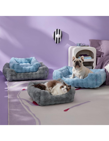 Cama Ortopédica para Perros Fluffy Lesure 76.2x61 cm Gris