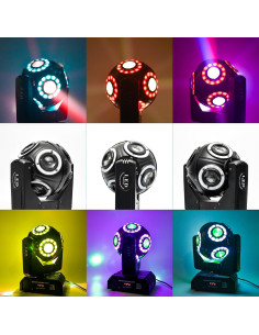 Luz de Cabeza Móvil DJ VALLEYMUD 8x15W RGBW DMX 540 2